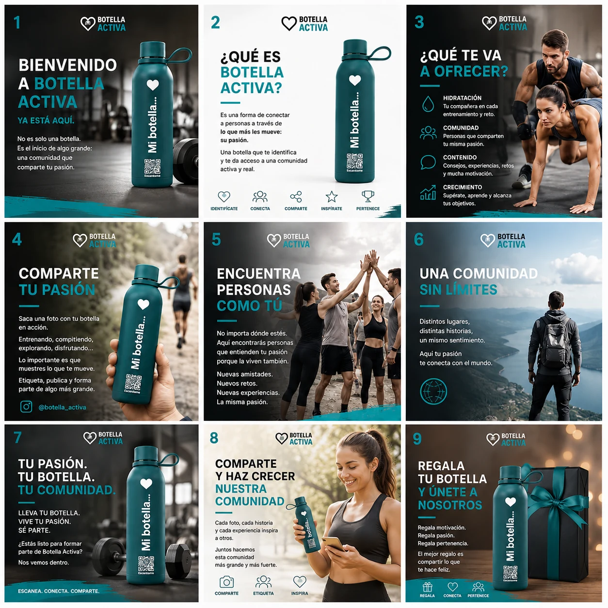Contenido promocional de Botella Activa